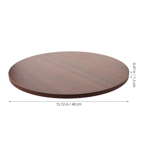 Plateau de table rond en bois de 16,7 pouces avec surface solide premium - 4