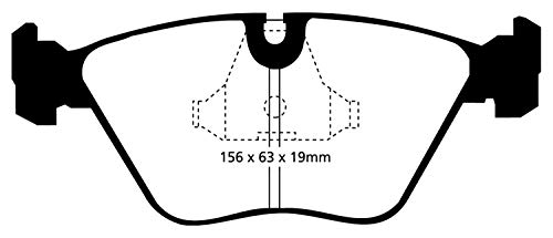 Image of EBC Brakes Redstuff 3000 Series Sport Brake Pad Set DP3689C to Fit BMW (ALPINA),WIESMANN,BMW