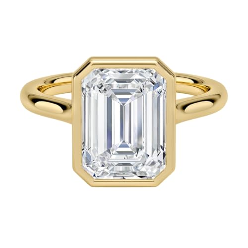 3 Ct Emerald Cut IGI Certified Lab Grown Diamond Ring For Women