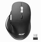 【DPI Ajustable en 6 Niveles】El ratón inalámbrico Acer cuenta con un botón de DPI ajustable en 6 niveles (800/1200/1600/2400/3200/4800), lo que te permite personalizar la sensibilidad del ratón según tus necesidades. Esto garantiza un control preciso y se adapta a tus requisitos de DPI para diversas tareas.