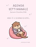  Agenda Settimanale 2026: Oggi è il giorno giusto... per procrastinare