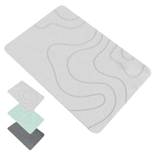 Alfombrilla de baño, Alfombrilla de baño, Piedra de diatomita, absorción de Agua, Piedra de diatomita de Secado rápido, Control avanzado de la Humedad, Mantenimiento sin Esfuerzo