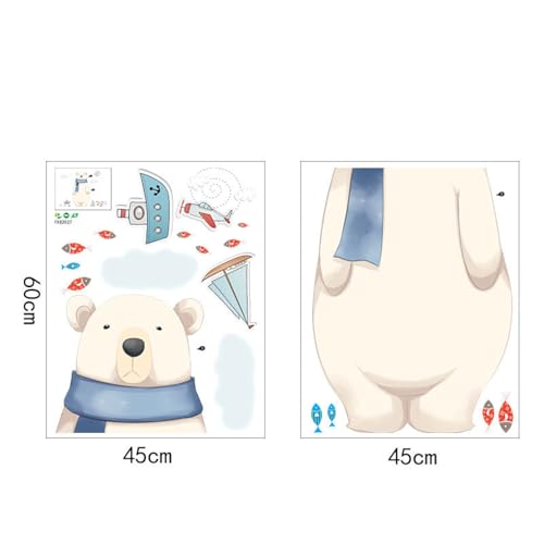Vinilos decorativos de oso polar náutico Achang para habitaciones infantiles miniatura 2