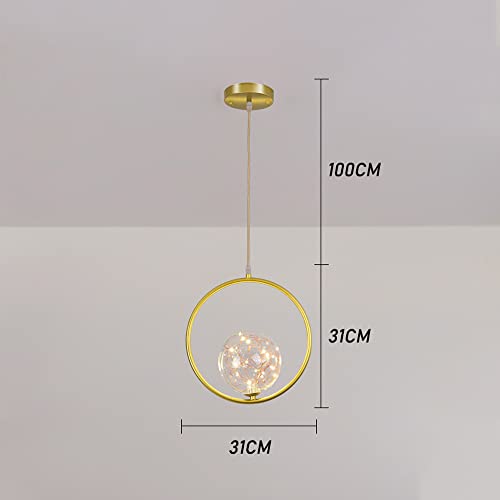 Lámpara colgante de techo para iluminar estancias oscuras con diseño geométrico 5