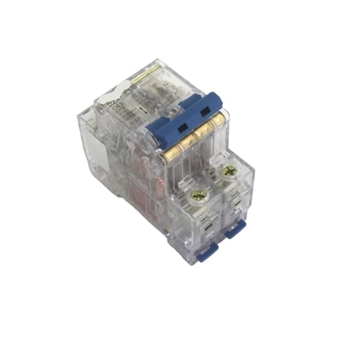 Caja transparente disyuntor 2P 10A para evitar sobrecargas en electrodomésticos