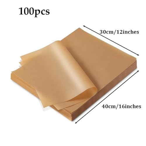 Papel pergamino precortado con base antiadherente para freidoras y hornos 4