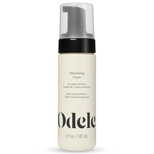 Odele Volumizing Foam Hair Styler for Heat Protection, Added Lift, and Straight to Wavy or Fine to Medium Hair Types, 5 Fl Oz