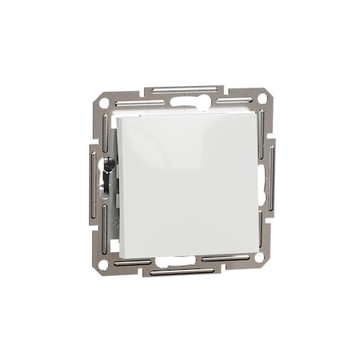 Schneider Electric Asfora Wippschalter, Unterputz, Schraubklemmen, 10AX, 250V, weiss, Artikelnummer EPH0170121D