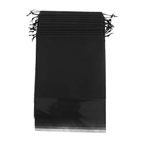 Bolsa feminina de tecido não tecido para viagem com cordão para sapatos e à prova de poeira da homoz