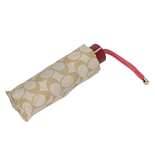[コーチ] 傘 かさ シグネチャー アンブレラ COACH SIGNATURE MINI UMBRELLA F63365 GDP65 GD/Ivory Rouge [並行輸入品]