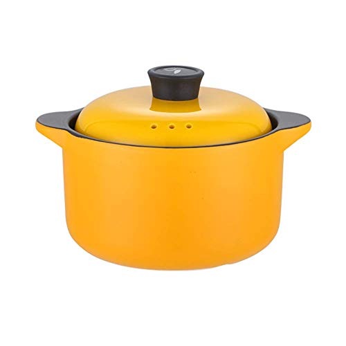 Olla de cerámica Tipo cocotte, Olla Holandesa de cerámica con Doble asa y Tapa, Olla para Sopa, Olla para Horno y vitrocerámica, 4 l - 7 (8)