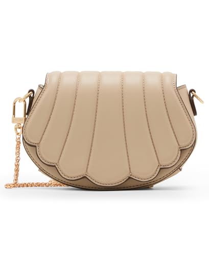 Anne Klein Mini Shell Crossbody, Sesame
