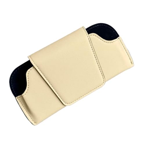 Rangement Pare-Soleil Cuir PU Porte-Carte Accessoire Intérieur Voiture