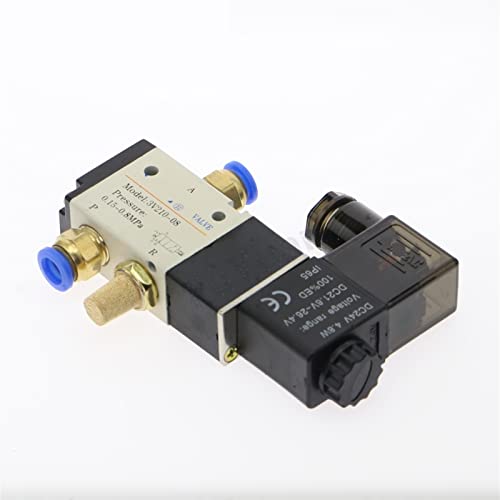 Électrovanne 3V210-08 DC12V avec raccords pneumatiques 12mm - 4