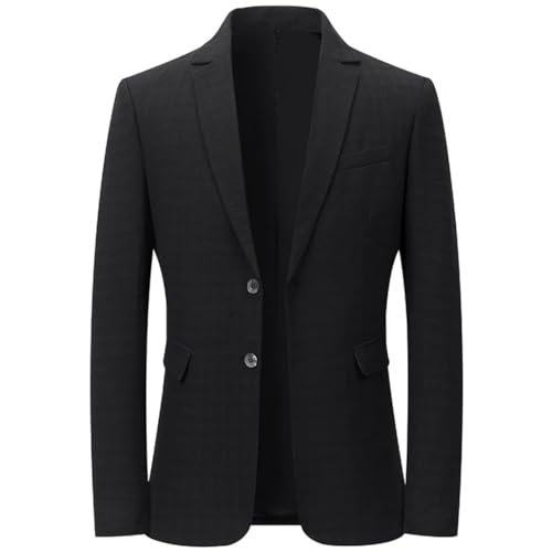 Men's Solid Color Thin Business Casual Suit Jacket Single-Breasted Casual Slim Blazer4