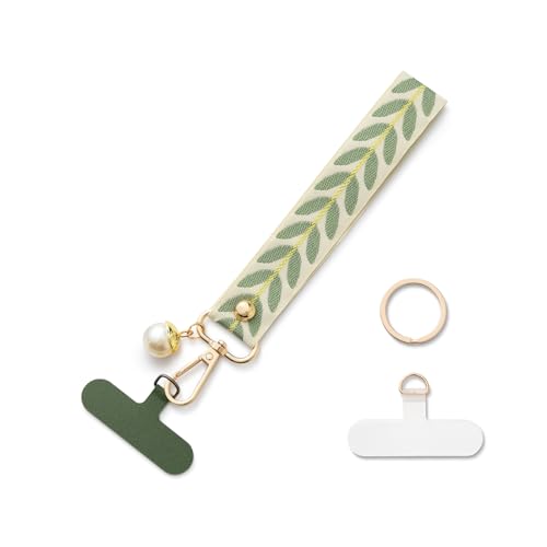 CHUQING Catena per Cellulare Cinturino Universale per Cellulare Cordino per Telefono Cordino da Polso Portachiavi Verde