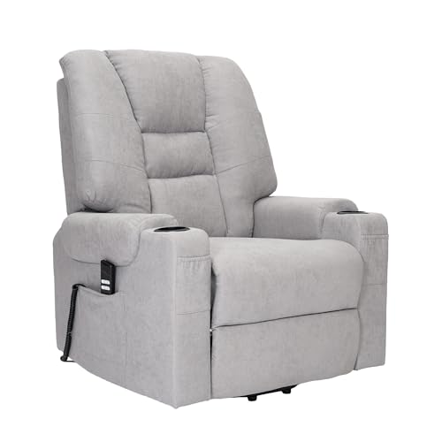 Poltrone Italia Bonny Detraibile 19% Poltrona Relax Alzapersona 2 Motori, Reclinazione Indipendente Schienale Pediera. Vibromassaggio Seduta Indeformabile Grigio
