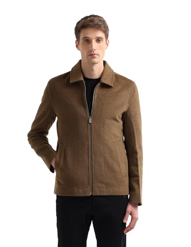 Image of Arrow Sport Men's Solid Regular Fit Casual Jacket
