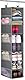 MISSLO 8-Regal Hängende Schuh Organizer Kleidung Schrank Organizer und Aufbewahrungsregale Huthalter mit großem Regal und seitlichen Mesh Taschen für Hüte Handtaschen Kid Pullover, grau
