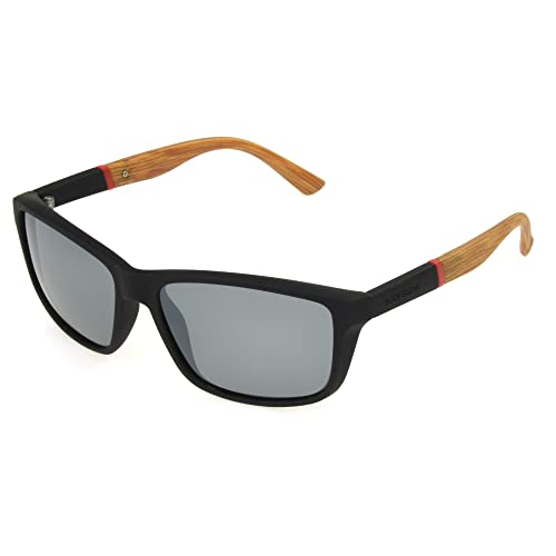 Body Glove Rico's Rectangle Sunglasses, Black, 55 mm