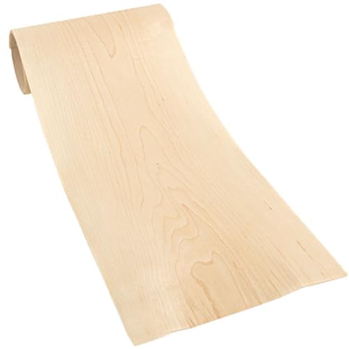 Maple Wood Veneer Sheet - 9ft x 9in Flexible Natural Wood Skin for DIY Enthusiasts Woodworkers and Furniture Restoration - Perfect for Cabinets Crafts and Home Renovation