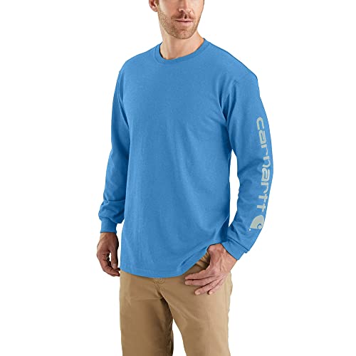 Image of Carhartt Men's Dearborn Loose Long-Sleeve Logo T-Shirt Closeout