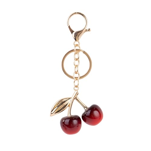 shoowyees Bolsa feminina de ombro, bolsa Hobo moderna Y2K bolsas com 2 tiras, linda bolsa de axila para uso diário, Corrente de cereja