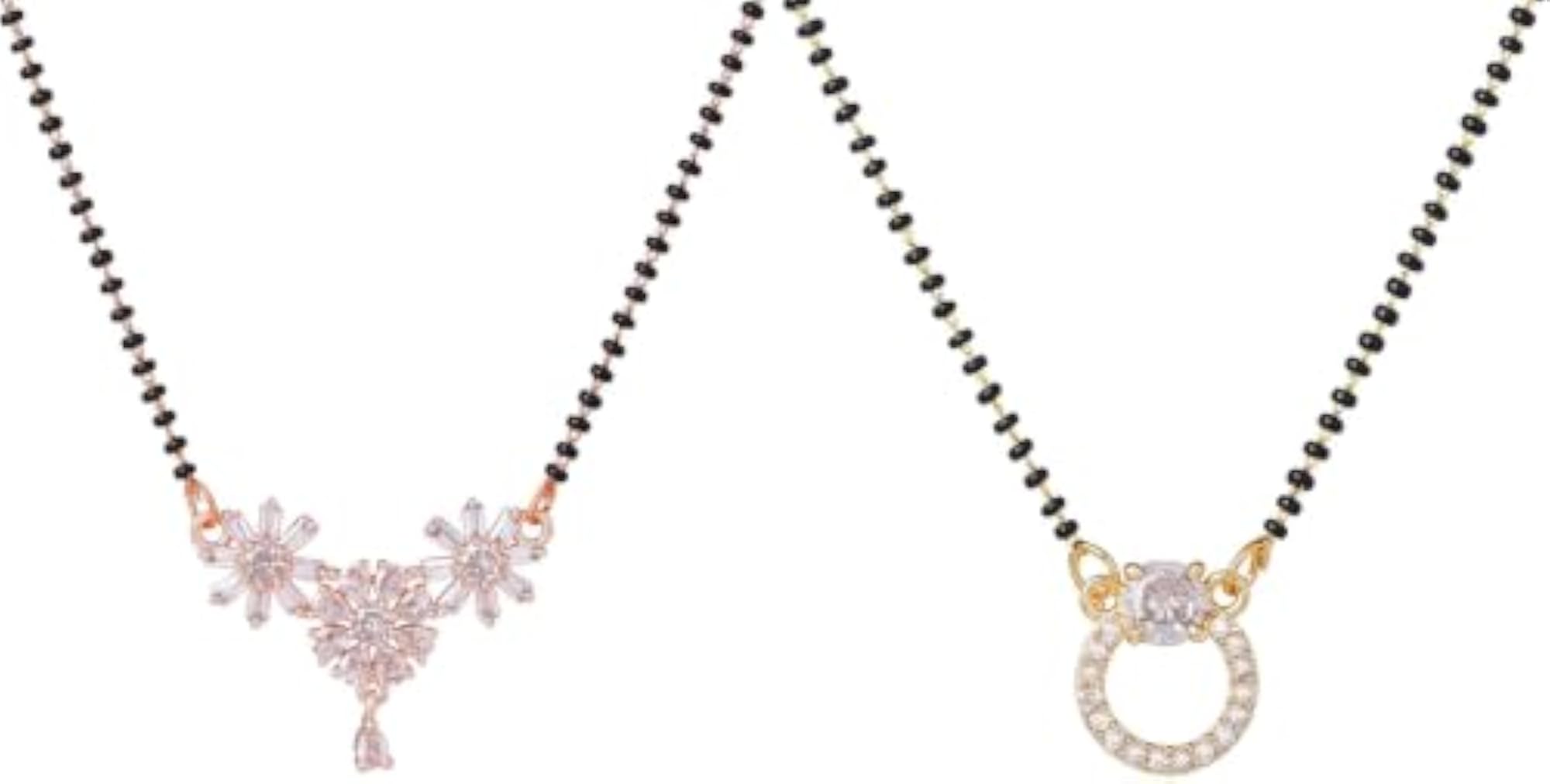 Mangalsutra for Women | Black Bead Chain Necklace