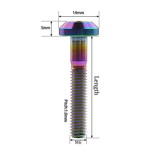 Vis de frein en titane M6 pour éliminer les vibrations du disque vtt