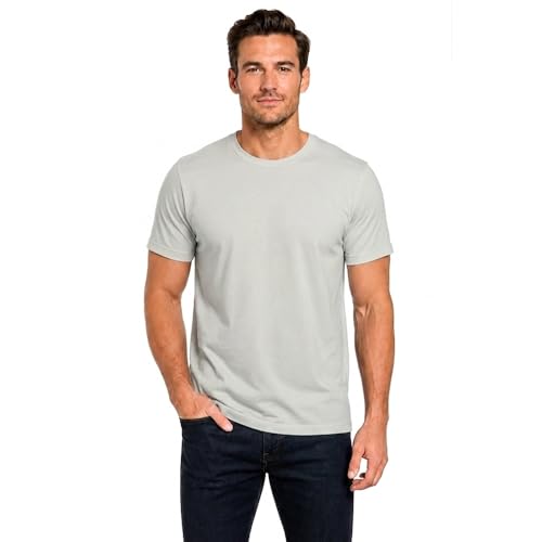 Image of Men's 100% Cotton Crew Neck T-Shirt | Regular Fit | Soft & Breathable | Casual Everyday Wear