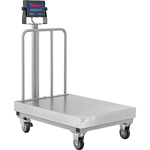 Báscula industrial móvil con display LED 1000 lb miniatura 1