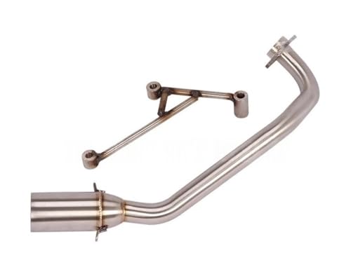 Silencieux d'échappement moto complet tube de liaison slip-on escape DRG158 silver