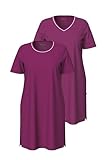 Photo Gallery gs1 data protected company 4069787000005 bigshirts, 2er-pack, rundhals/v-ausschnitt, halbarm nightgown, rosa fucsia, 56 donna Photo Gallery gs1 data protected company 4069787000005 bigshirts, 2er-pack, rundhals/v-ausschnitt, halbarm nightgown, rosa fucsia, 56 donna