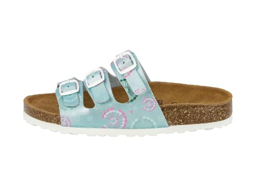 Lico Bioline Flower Kids Mädchen Niedrige Hausschuhe, Mint, 27 EU – Ansicht 2