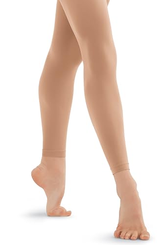 Balera Footless Tights with Self Knit Waistband for Girls & Women Perfect for Dance