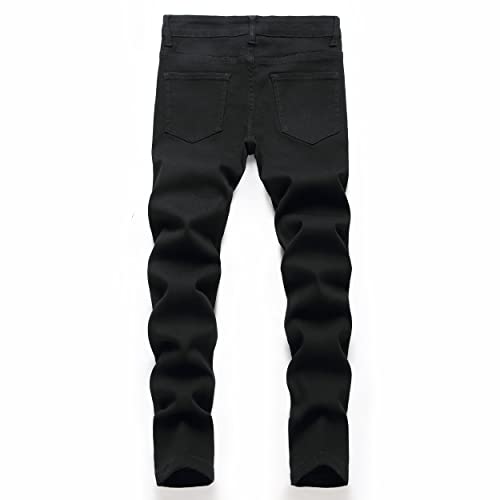FREDD MARSHALL Boy's Skinny Fit Stretch Ripped Destroyed Distressed Fashion Kids Denim Jeans Pants2
