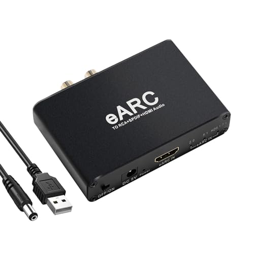 Convertitore Audio HDMI ARC A Ottico/RCA - Estrattore Audio Per TV, Supporto 192KHz, Controllo Volume