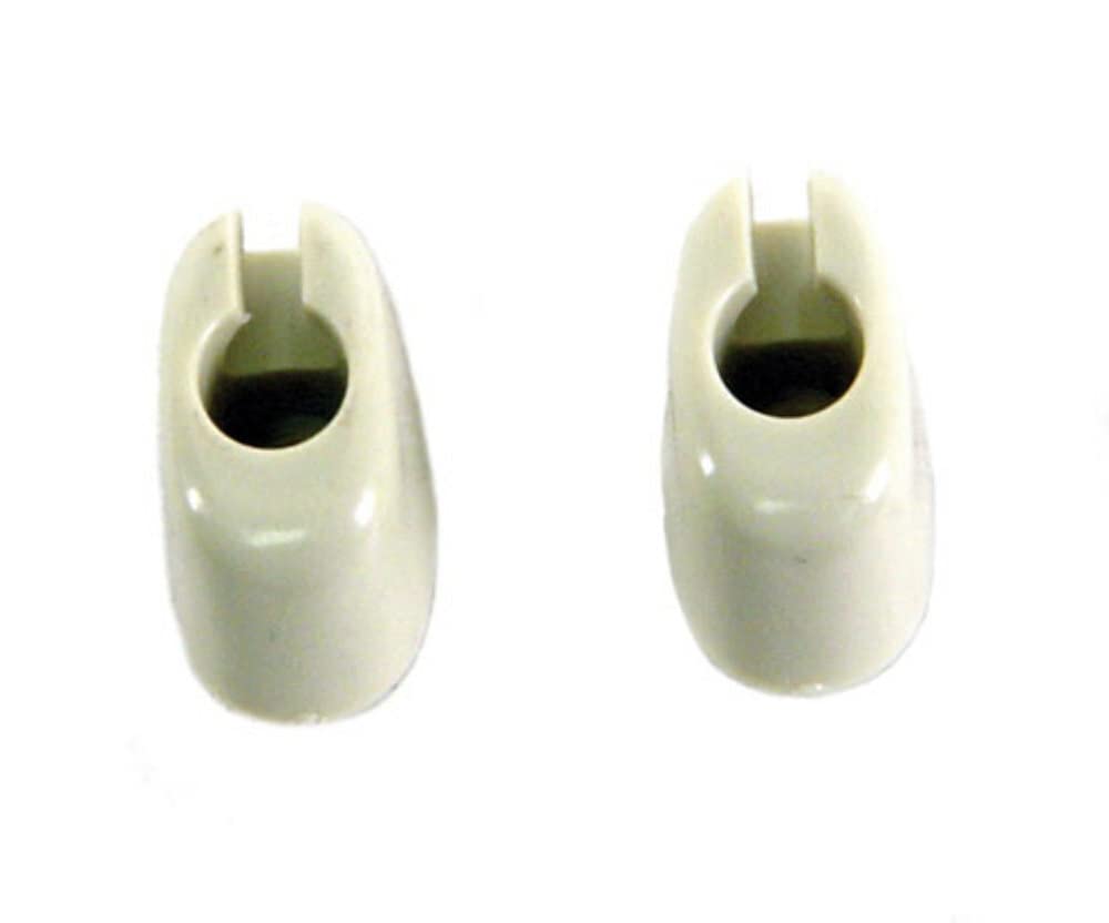 Sun Visor Clips, Fits Beetle 65-67, Bus 68-79, Ivory, Pair, Compatible with Dune Buggy