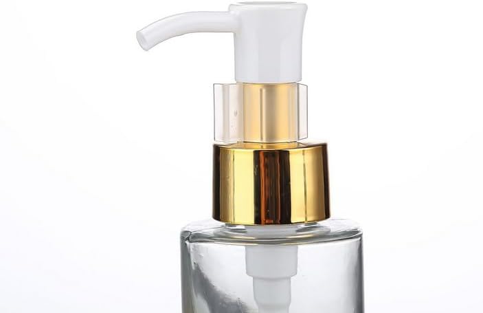 2PCS 120ml/4oz Empty Clear Glass Lotion Pump Press Bottles Soap Dispensers Refillable Cosmetic Makeup Essence Essential Oil Sample Packing Containers Jars - Image 7