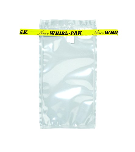 Nasco Whirl-Pak B00992WA Sample Bag, 180mm L x 95mm W, 0.076mm Thickness, 207ml Capacity (Box of 500)
