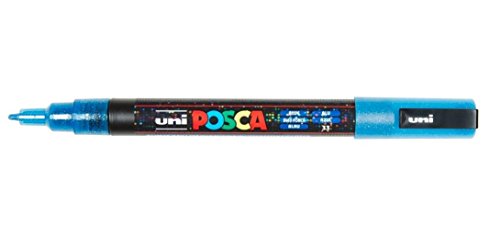 uni-ball Uniposca PC-3ML Azul Purpurina