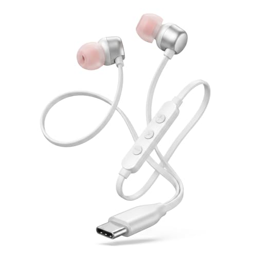 Image of Original Type C Earphone for JBL Tune 310 C Earbuds Sound Wired in-Ear Headphones with Mic (White)