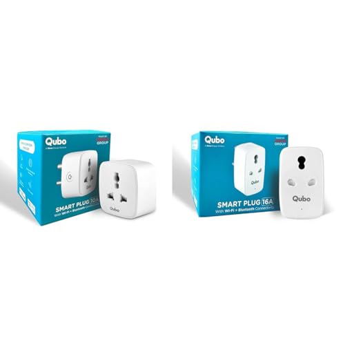 Qubo 10A WiFi + BT Smart Plug, MOSFET Switch, Automatic Oper...