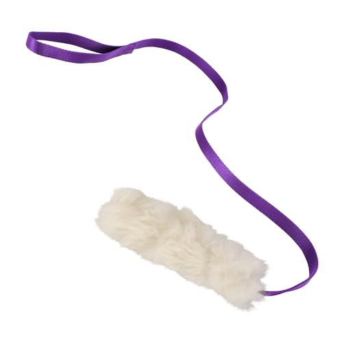 Dingo, giocattolo per cani, in pelle di pecora, con guinzaglio lungo viola, 127 cm, ricompensa motivazione agilità, per allenamento e divertimento, 15582