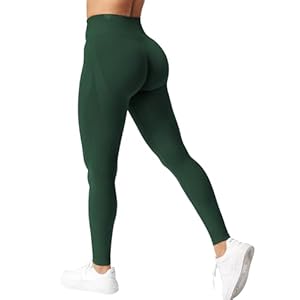 ZAAYO Sport Leggings for Women – High Waist Gym Leggings with Seamless Scrunch Butt for Yoga, Gym, Workout & Fitness