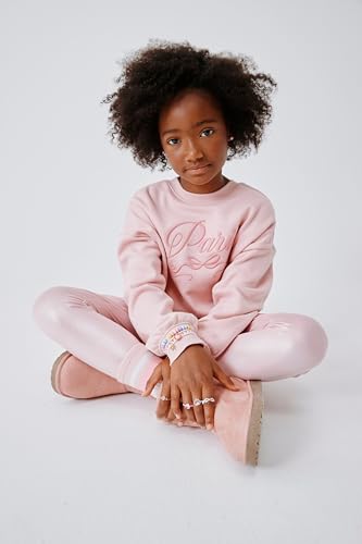 Image of The Children's Place Girls' Active Long Sleeve Embellished Winter Warm Sweatshirt
