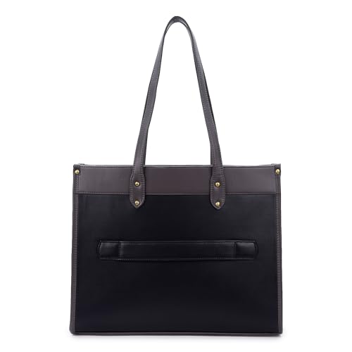 Image of K London Vegan Leather Handbag For Women-Girls | Satchel Bag for Womens | Fit Upto 15 Inch Laptop | Shoulder Bag | Ladies Purse | Tote Bag With Top Double Handle Handbag For Women