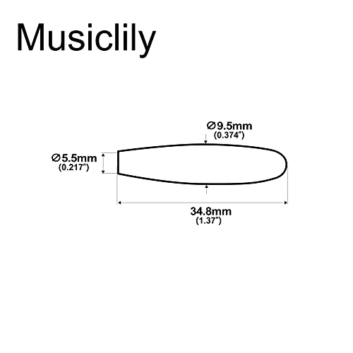 Musiclily Basic Plastic Guitar Tremolo Arm Tips Tremolo Bar Caps for Strat Style Electric Guitar 6mm Whammy Bar, White (Set of 2) - Image 2