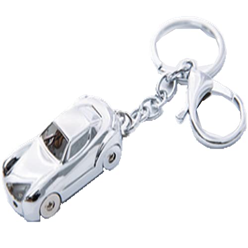 LCDXBYTFT Porte-clés de voiture - Cadeau créatif pour homme et femme - Porte-clés mignon - Porte-clés de voiture - Cadeau créatif - Simple - Haut de gamme - Argenté Cover