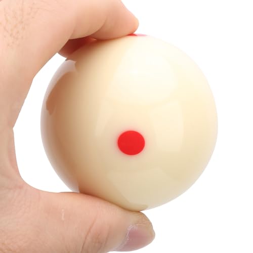 CYSFETENA 57,2 Mm Kleiner Tragbarer Billard Kugel, Hochharter Billard Training Aids, Billiard Zubehoer mit Klaren Roten Punktmarkierungen für Training und Wettkampf, Billards Bälle für Übung